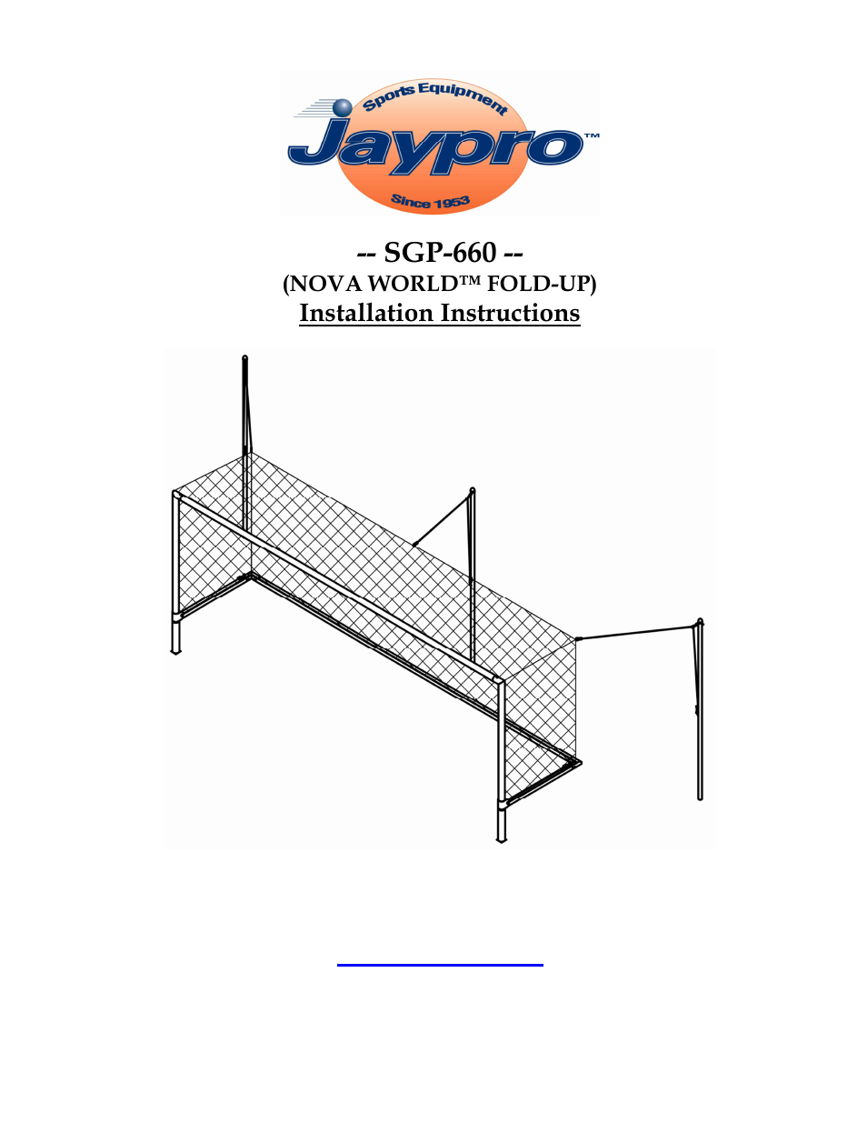 Jaypro Sports SGP-660 User Manual | 12 pages