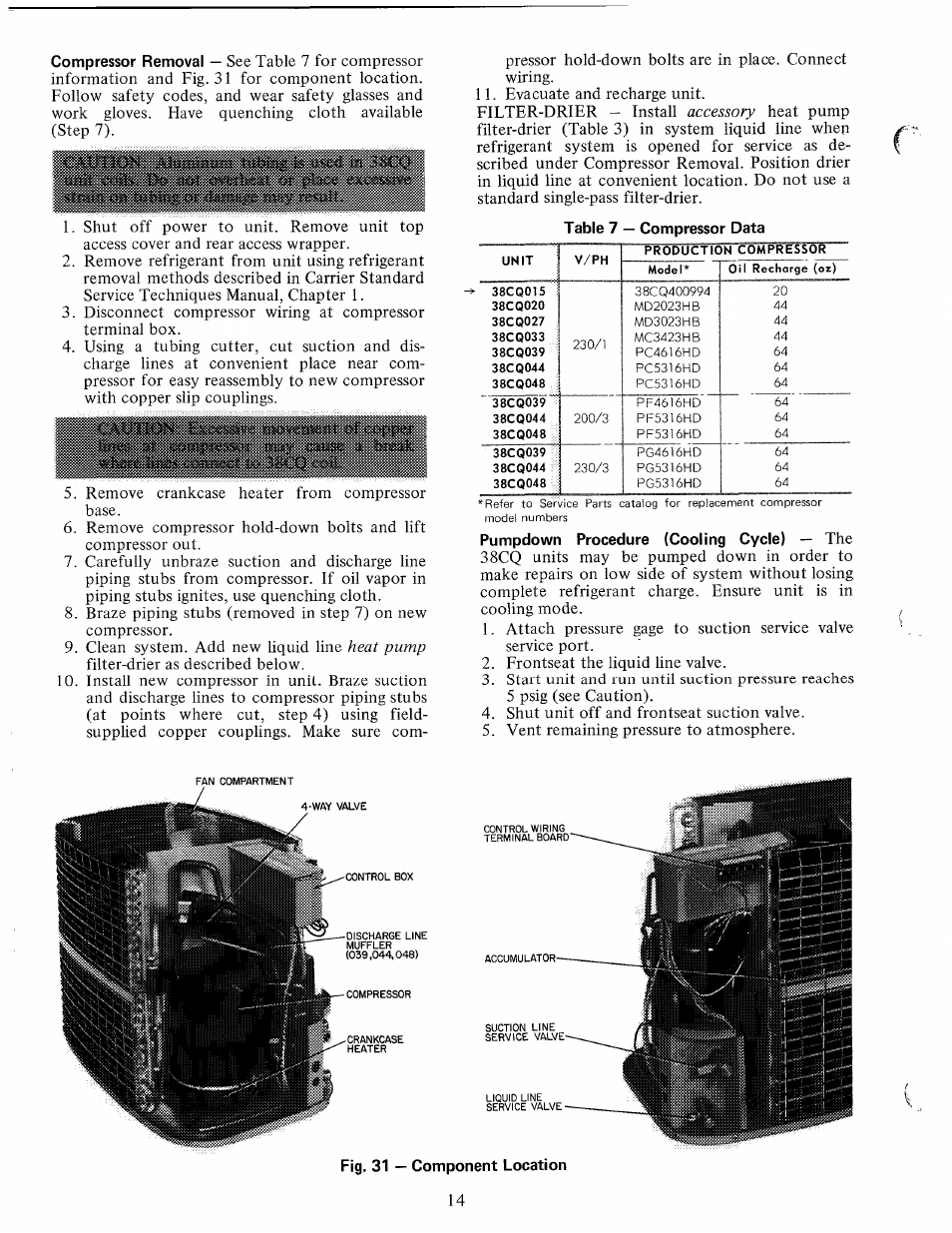 Fig. 31 — component location | Carrier 38CQ User Manual | Page 14 / 20