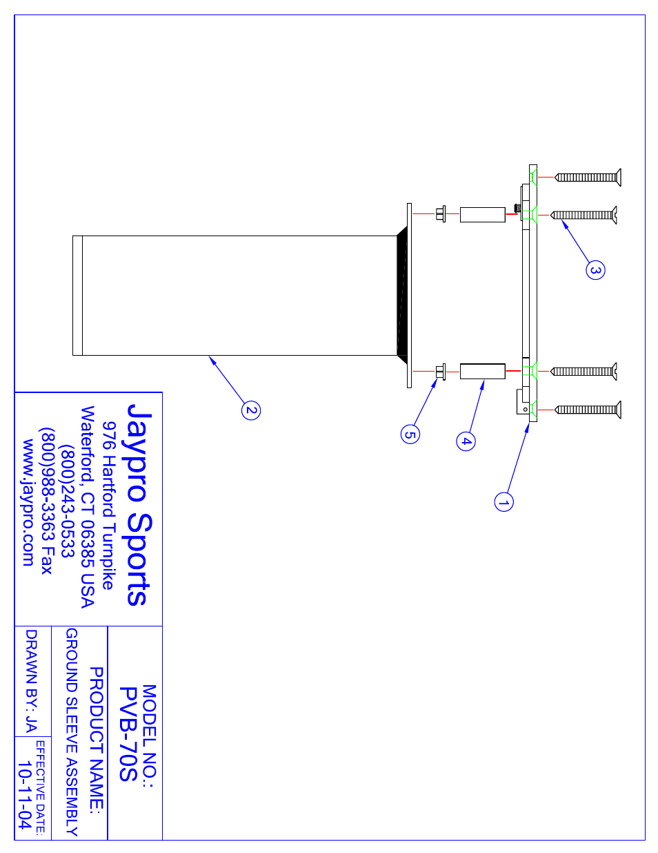 Jaypro Sports PVB-70S User Manual | Page 5 / 9