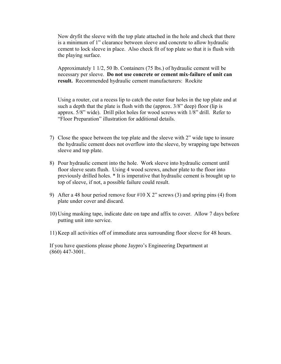 Jaypro Sports PVB-70S User Manual | Page 7 / 9