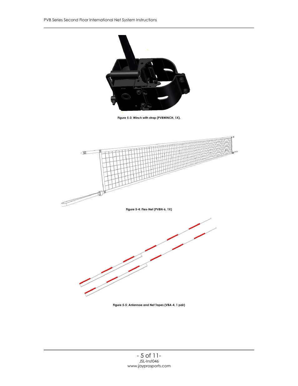 5 of 11 | Jaypro Sports PVB-2500 User Manual | Page 6 / 12
