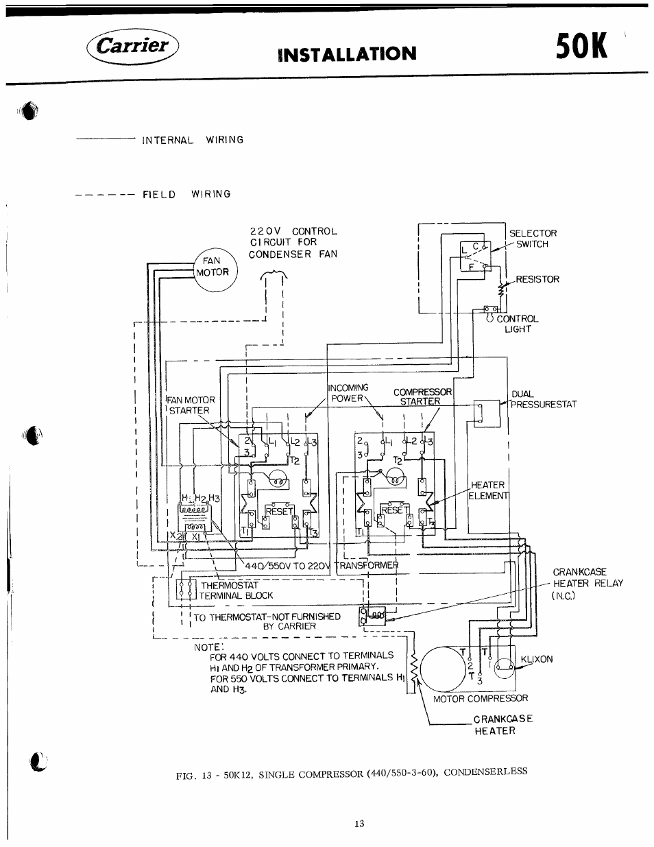 Carrier | Carrier 50K User Manual | Page 13 / 19