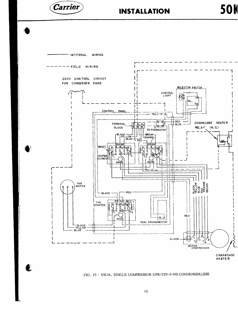 Carrier | Carrier 50K User Manual | Page 15 / 19
