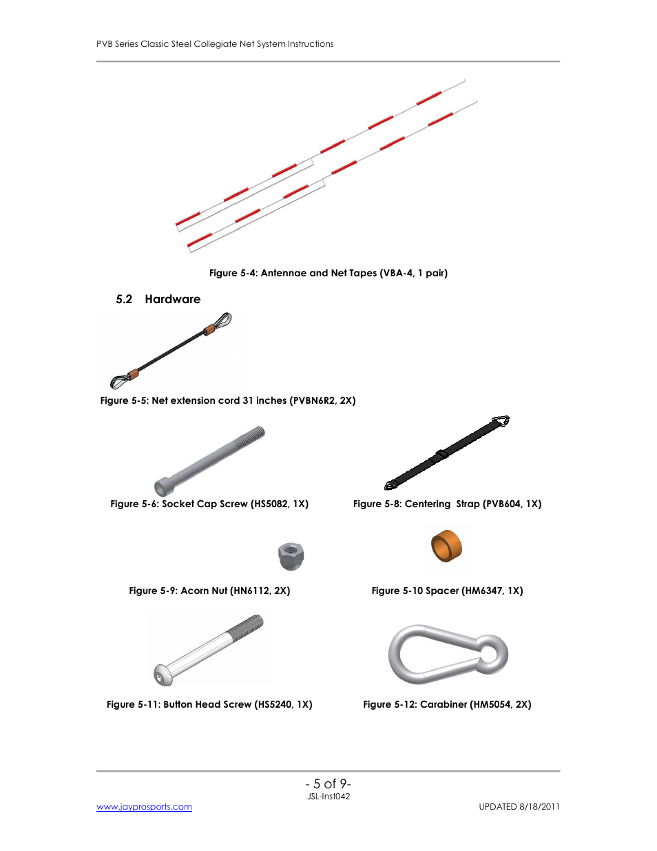 Jaypro Sports PVB-3000 User Manual | Page 6 / 10