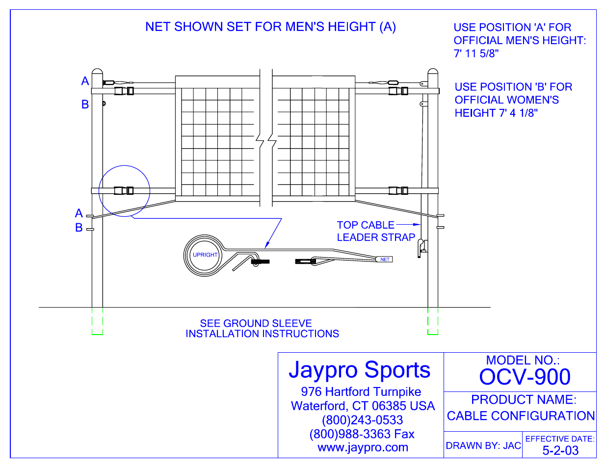 Jaypro Sports OCV-900 User Manual | 7 pages