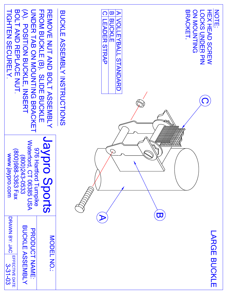 Jaypro Sports OS-350 User Manual | Page 2 / 3