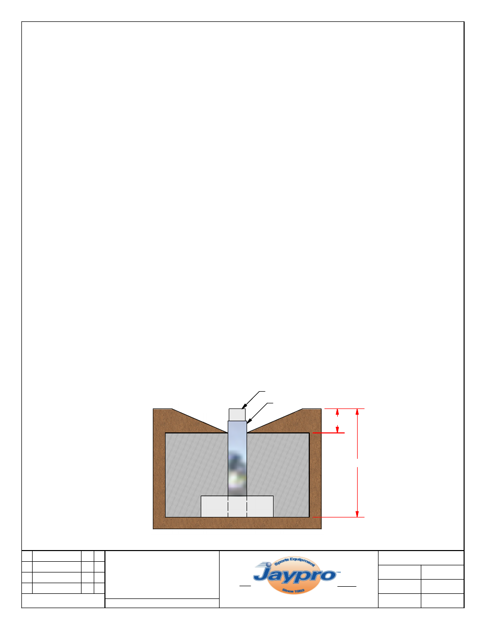 Anchor installation instructions, Concrete | Jaypro Sports HP-200 User Manual | Page 2 / 2