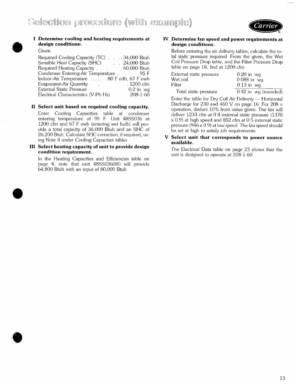 Pli'ûcmmmjjriî, О @жа^п0 | Carrier 48SS User Manual | Page 13 / 27