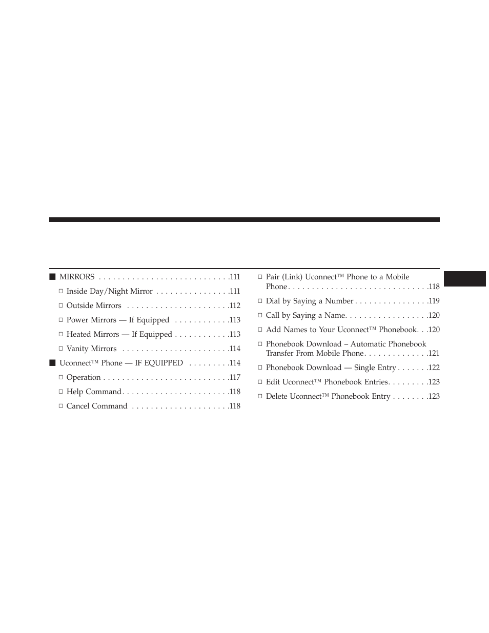 Jeep 2013 Wrangler User Manual | Page 107 / 655