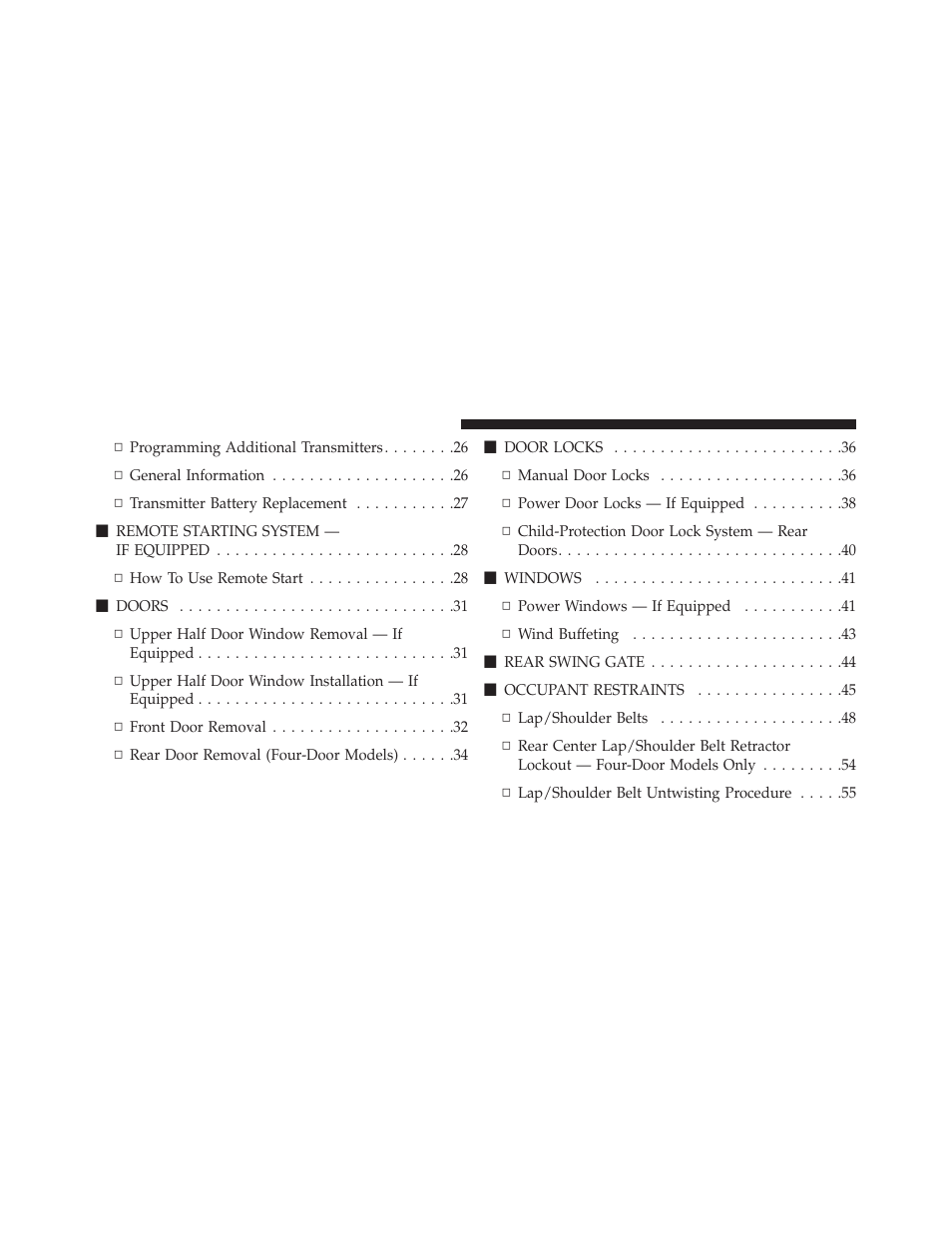 Jeep 2013 Wrangler User Manual | Page 14 / 655