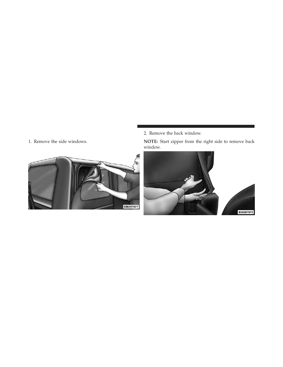 Quick steps for lowering the soft top | Jeep 2013 Wrangler User Manual | Page 254 / 655