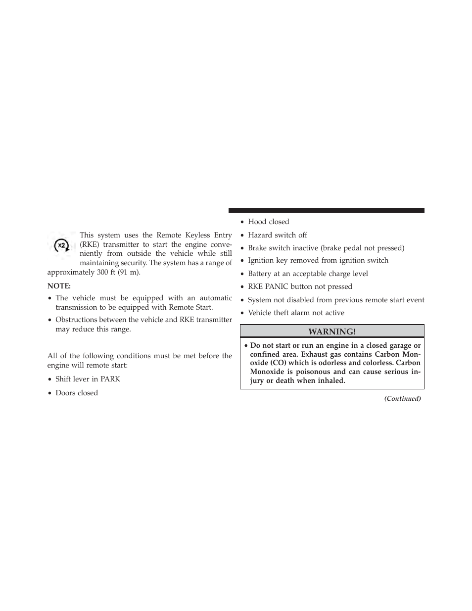 Remote starting system — if equipped, How to use remote start, Remote starting system | If equipped | Jeep 2013 Wrangler User Manual | Page 30 / 655