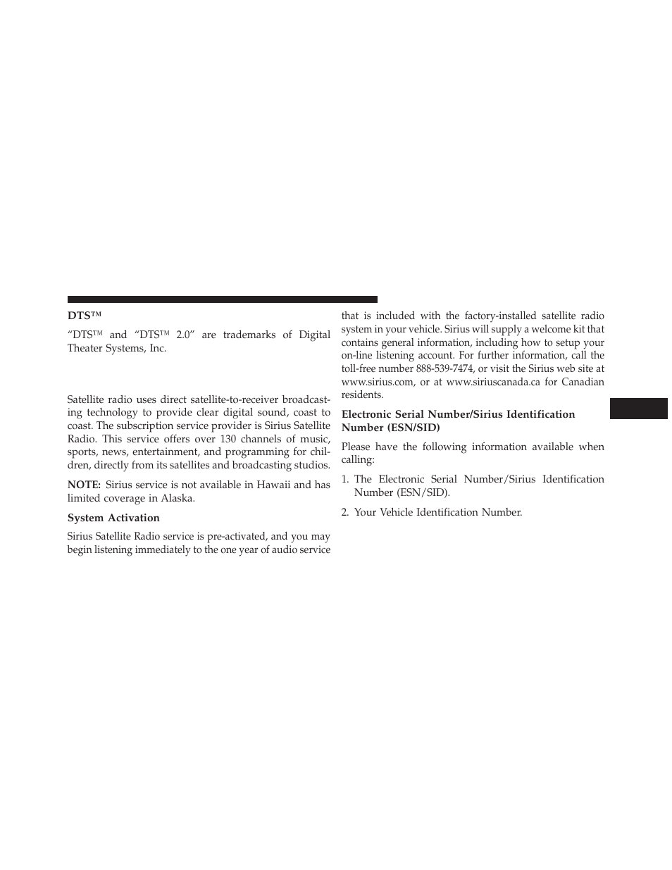 System activation | Jeep 2013 Wrangler User Manual | Page 353 / 655