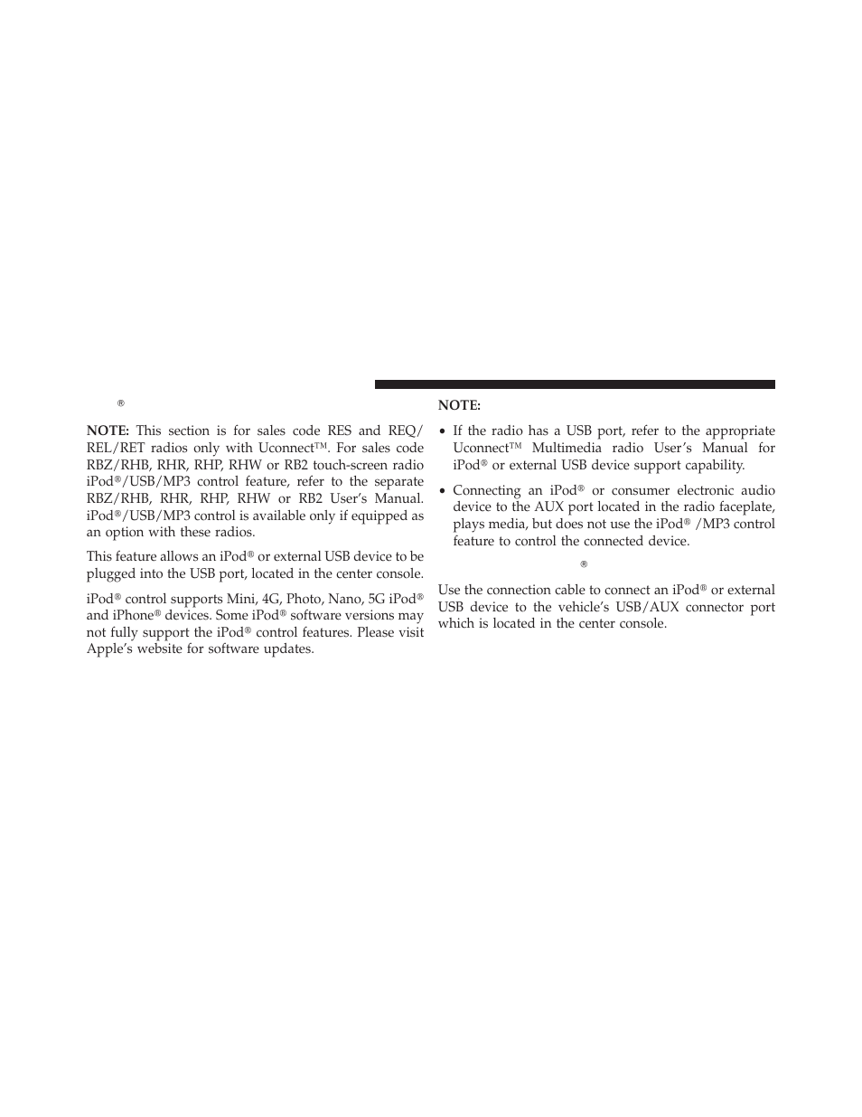 Ipod?/usb/mp3 control — if equipped, Connecting the ipod? or external usb device, Ipod௡/usb/mp3 control — if equipped | Connecting the ipod௡ or external usb, Device | Jeep 2013 Wrangler User Manual | Page 384 / 655