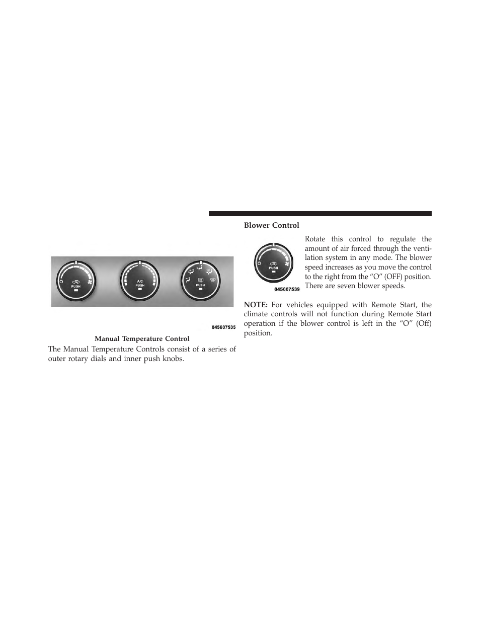 Manual heating and air conditioning, Blower control | Jeep 2013 Wrangler User Manual | Page 394 / 655