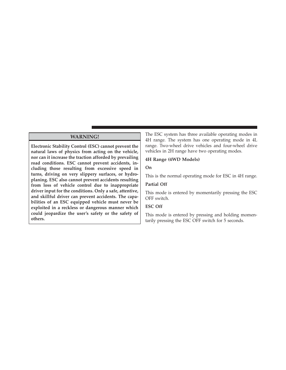 4h range (4wd models) | Jeep 2013 Wrangler User Manual | Page 466 / 655