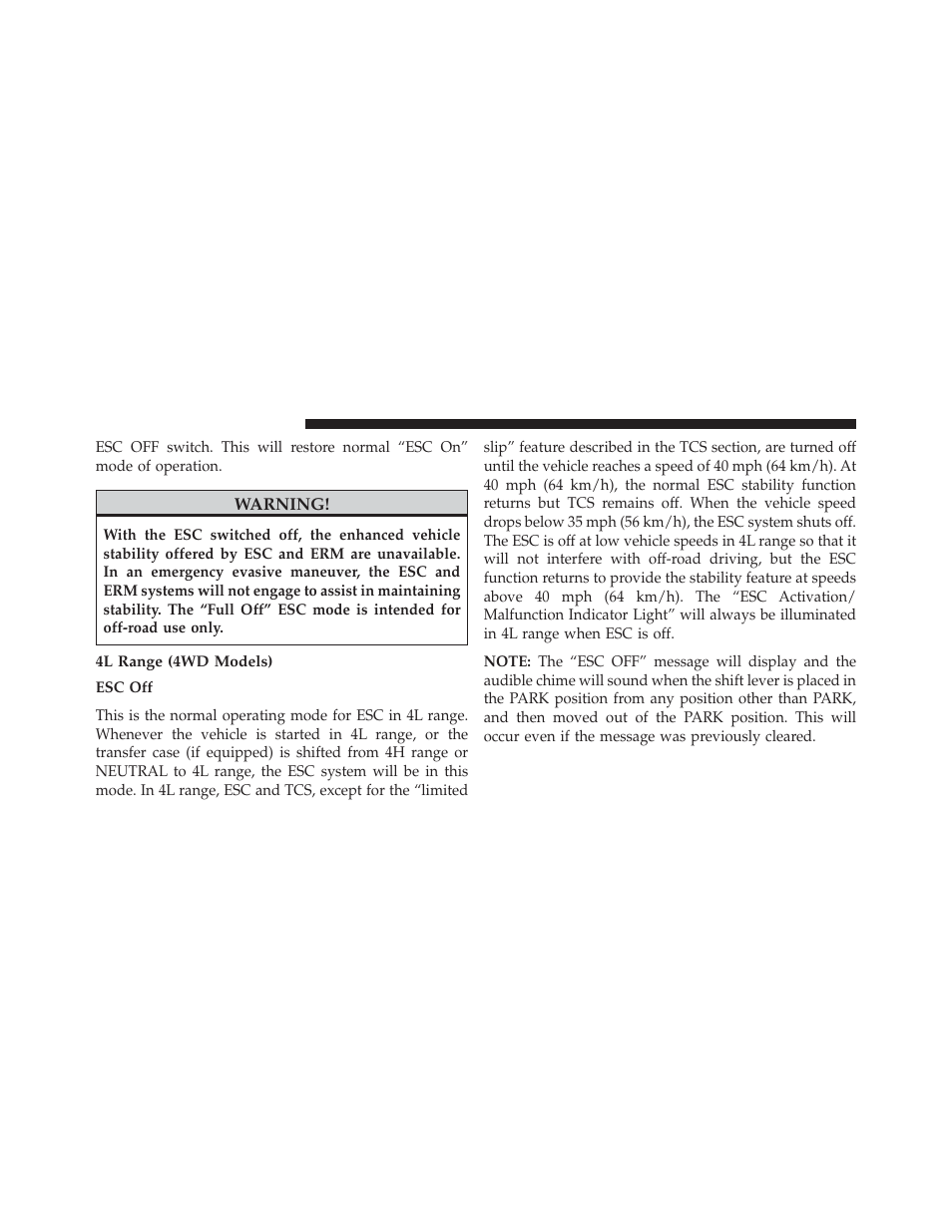 4l range (4wd models) | Jeep 2013 Wrangler User Manual | Page 468 / 655