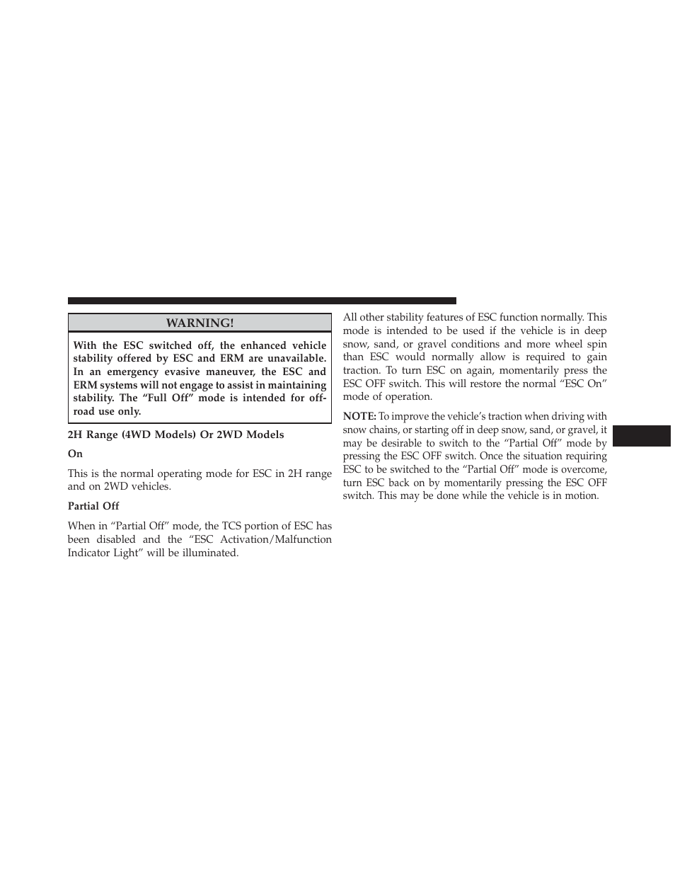 2h range (4wd models) or 2wd models | Jeep 2013 Wrangler User Manual | Page 469 / 655