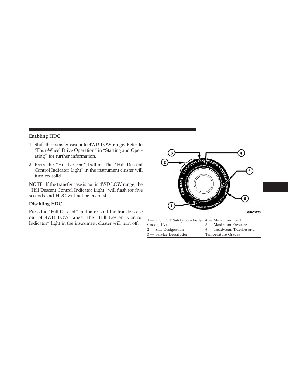 Tire safety information, Tire markings | Jeep 2013 Wrangler User Manual | Page 473 / 655