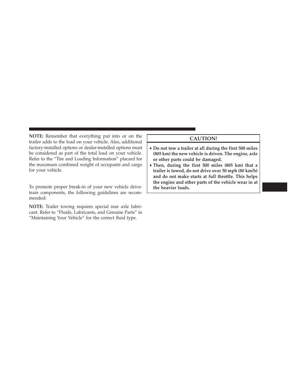 Towing requirements | Jeep 2013 Wrangler User Manual | Page 527 / 655