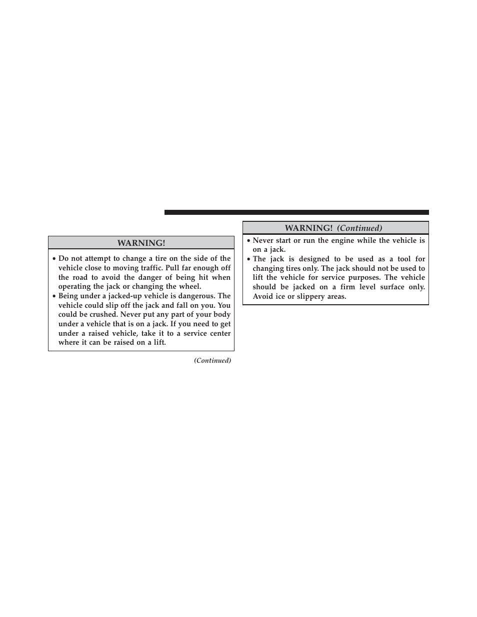 Jacking and tire changing | Jeep 2013 Wrangler User Manual | Page 542 / 655