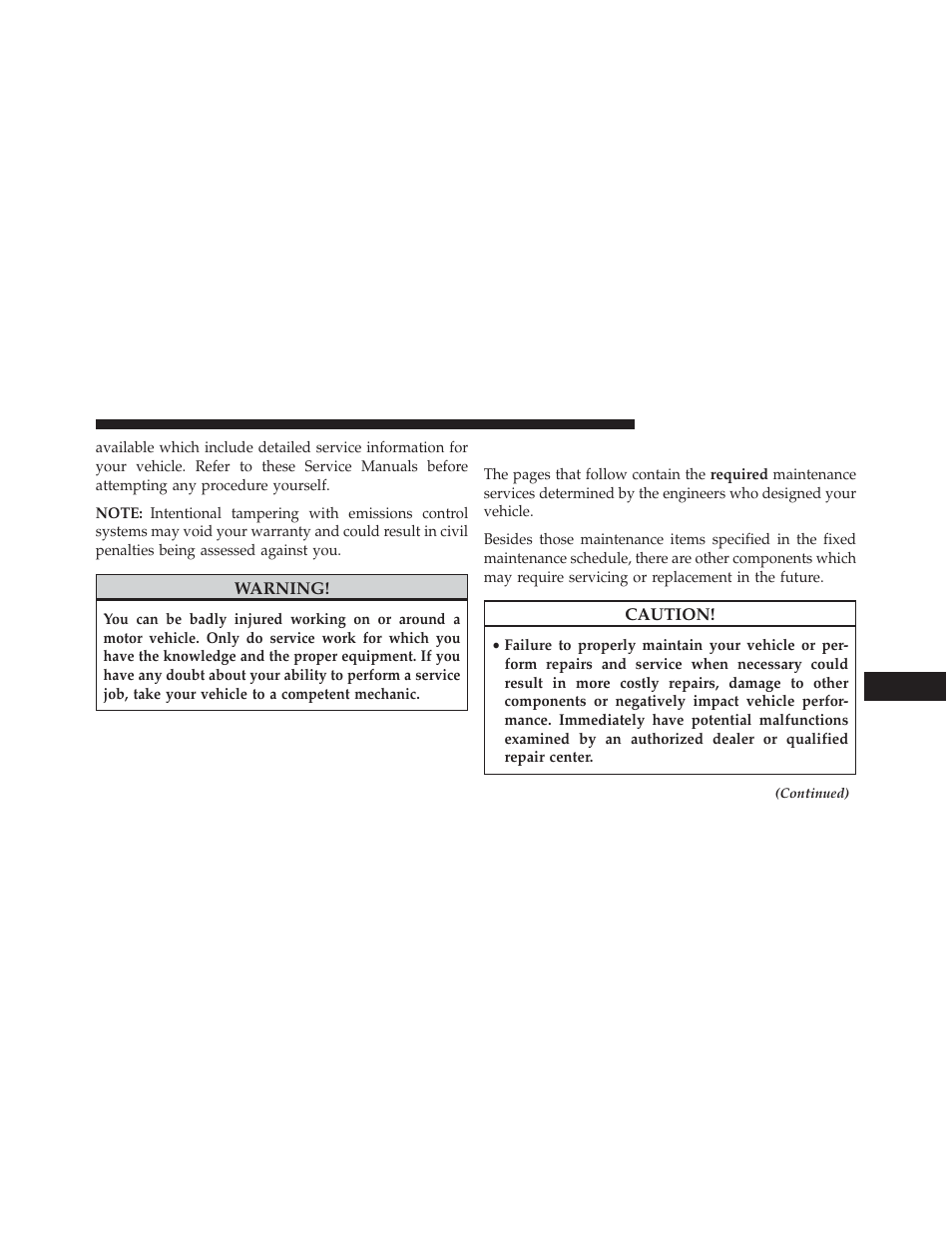 Maintenance procedures | Jeep 2013 Wrangler User Manual | Page 567 / 655
