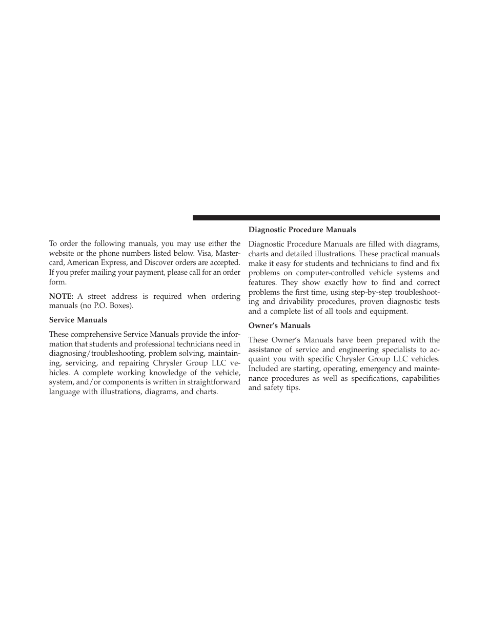 Publication order forms | Jeep 2013 Wrangler User Manual | Page 632 / 655