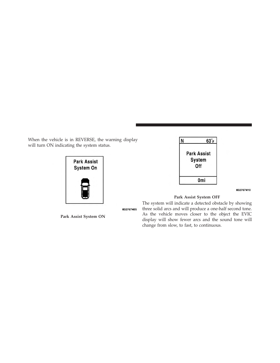 Parksense® display | Jeep 2013 Grand Cherokee User Manual | Page 250 / 704