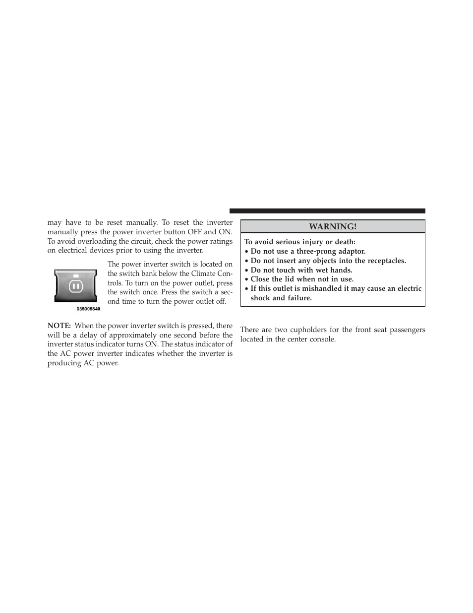 Cupholders | Jeep 2013 Grand Cherokee User Manual | Page 284 / 704