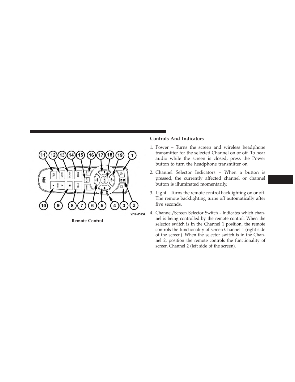 Ves remote control – if equipped, Controls and indicators | Jeep 2013 Grand Cherokee User Manual | Page 393 / 704