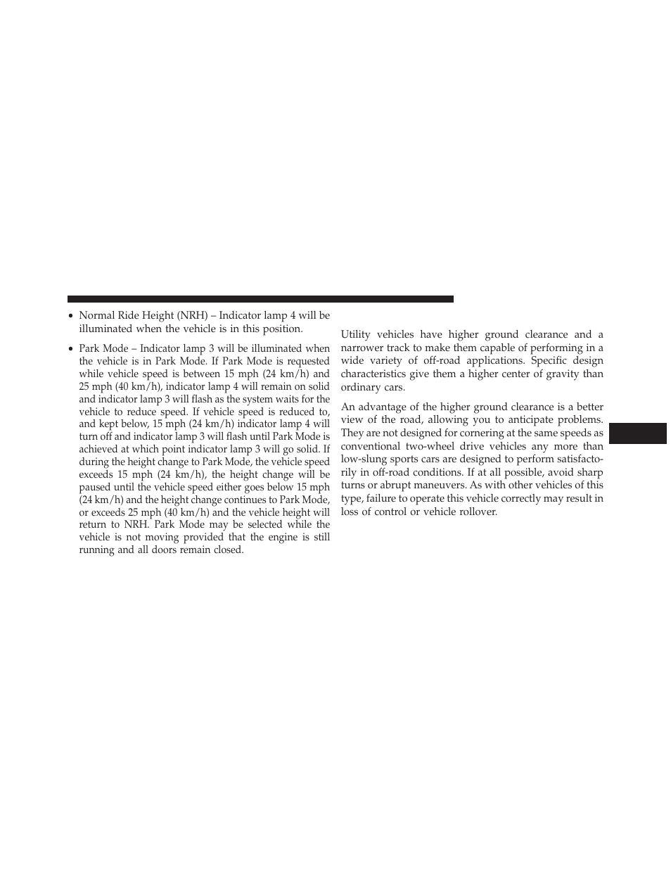 On-road driving tips | Jeep 2013 Grand Cherokee User Manual | Page 483 / 704