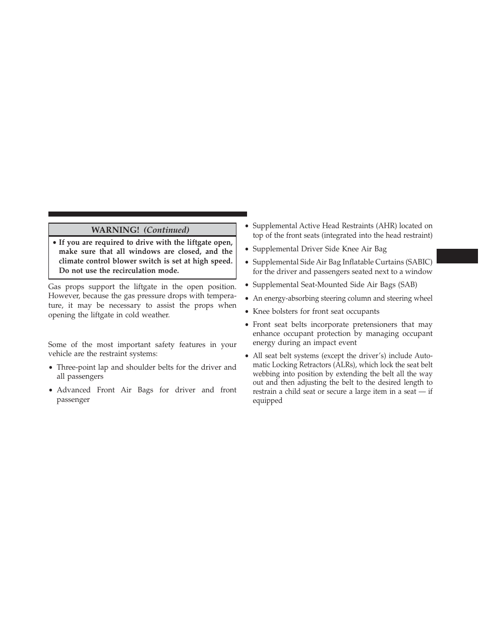 Occupant restraints | Jeep 2013 Grand Cherokee User Manual | Page 53 / 704