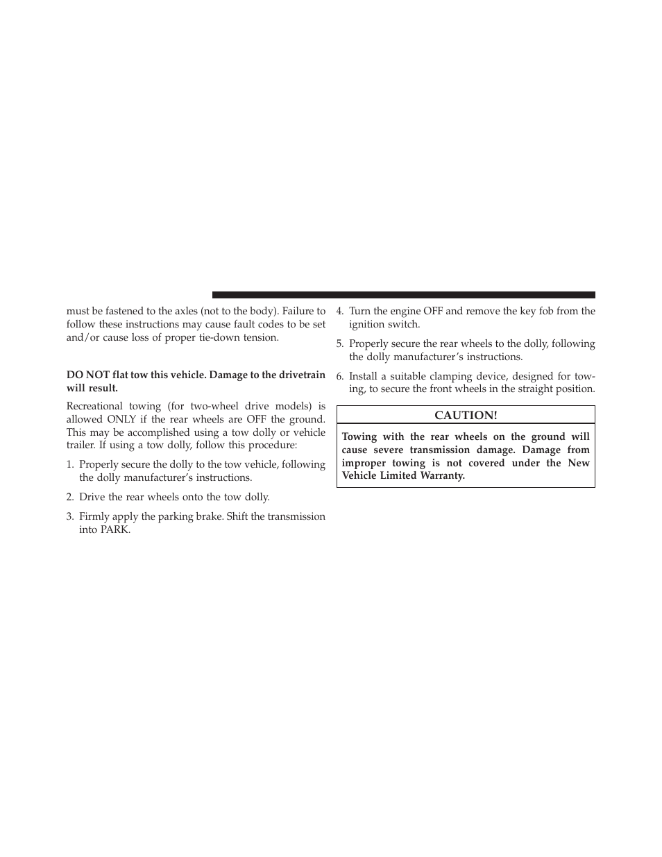 Recreational towing – two-wheel drive models, Recreational towing – two-wheel drive, Models | Jeep 2013 Grand Cherokee User Manual | Page 574 / 704
