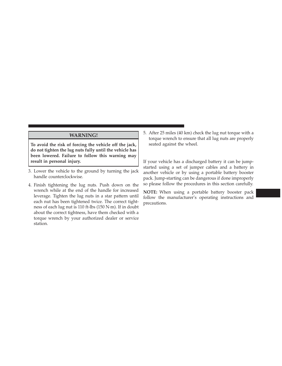 Jump-starting | Jeep 2013 Grand Cherokee User Manual | Page 595 / 704