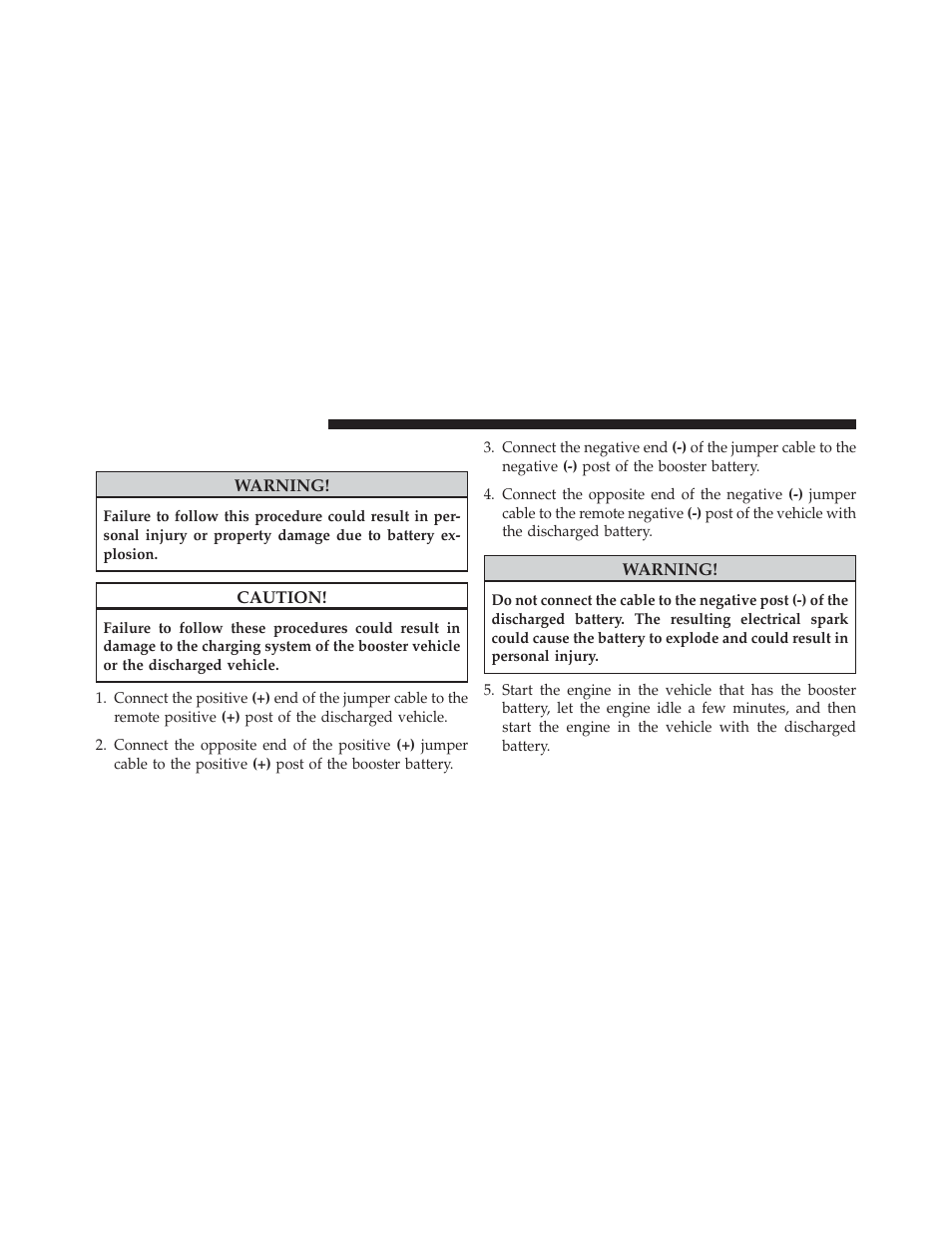Jump-starting procedure | Jeep 2013 Grand Cherokee User Manual | Page 598 / 704