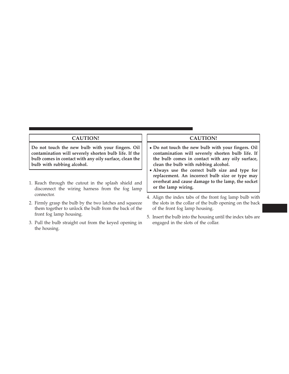 Front fog lamps | Jeep 2013 Grand Cherokee User Manual | Page 657 / 704