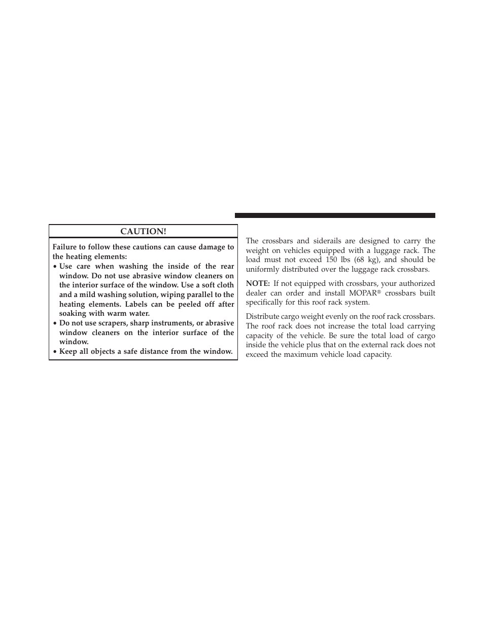 Roof luggage rack — if equipped | Jeep 2013 Compass User Manual | Page 206 / 517