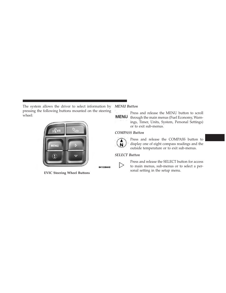 Jeep 2013 Compass User Manual | Page 231 / 517