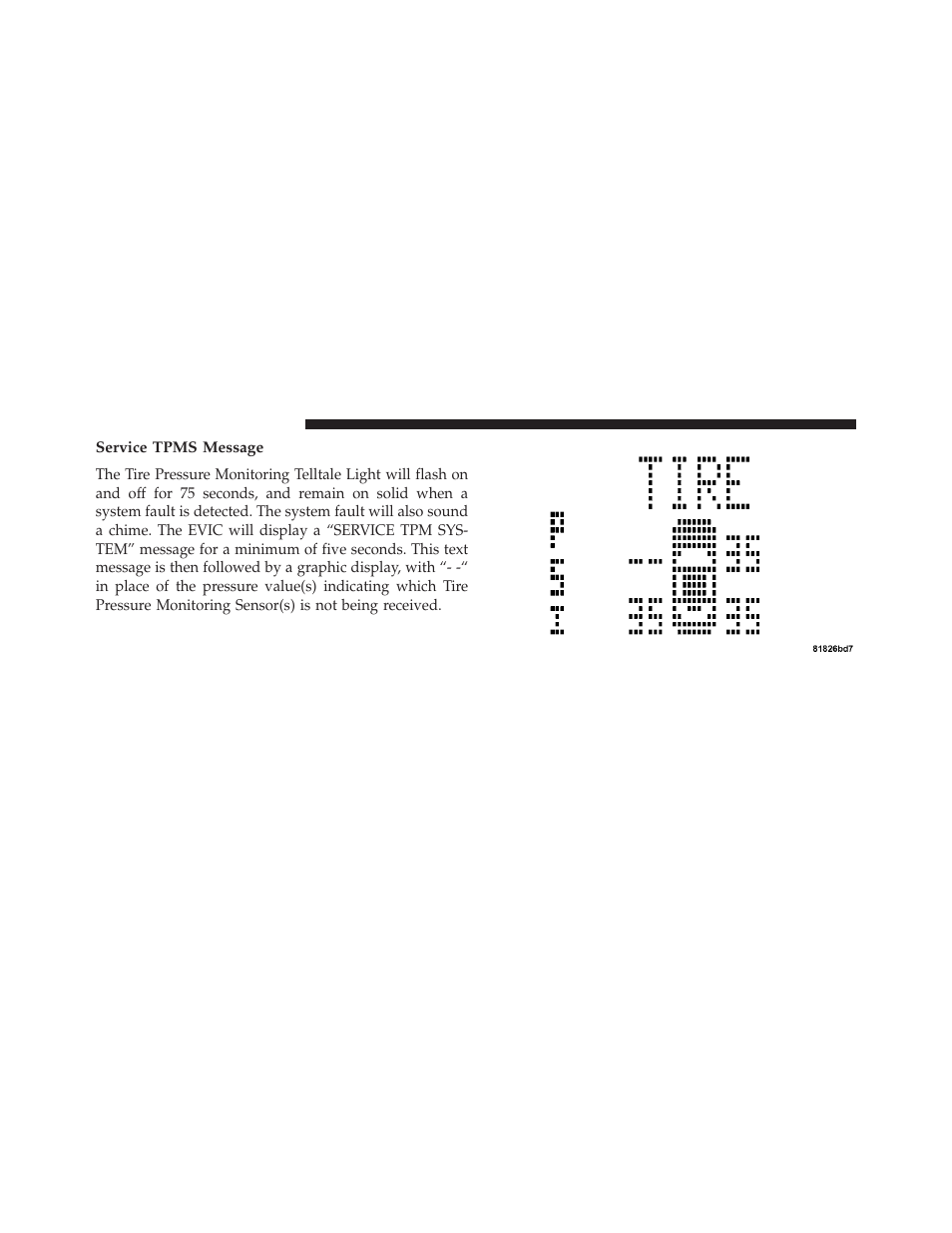Service tpms message | Jeep 2013 Compass User Manual | Page 380 / 517
