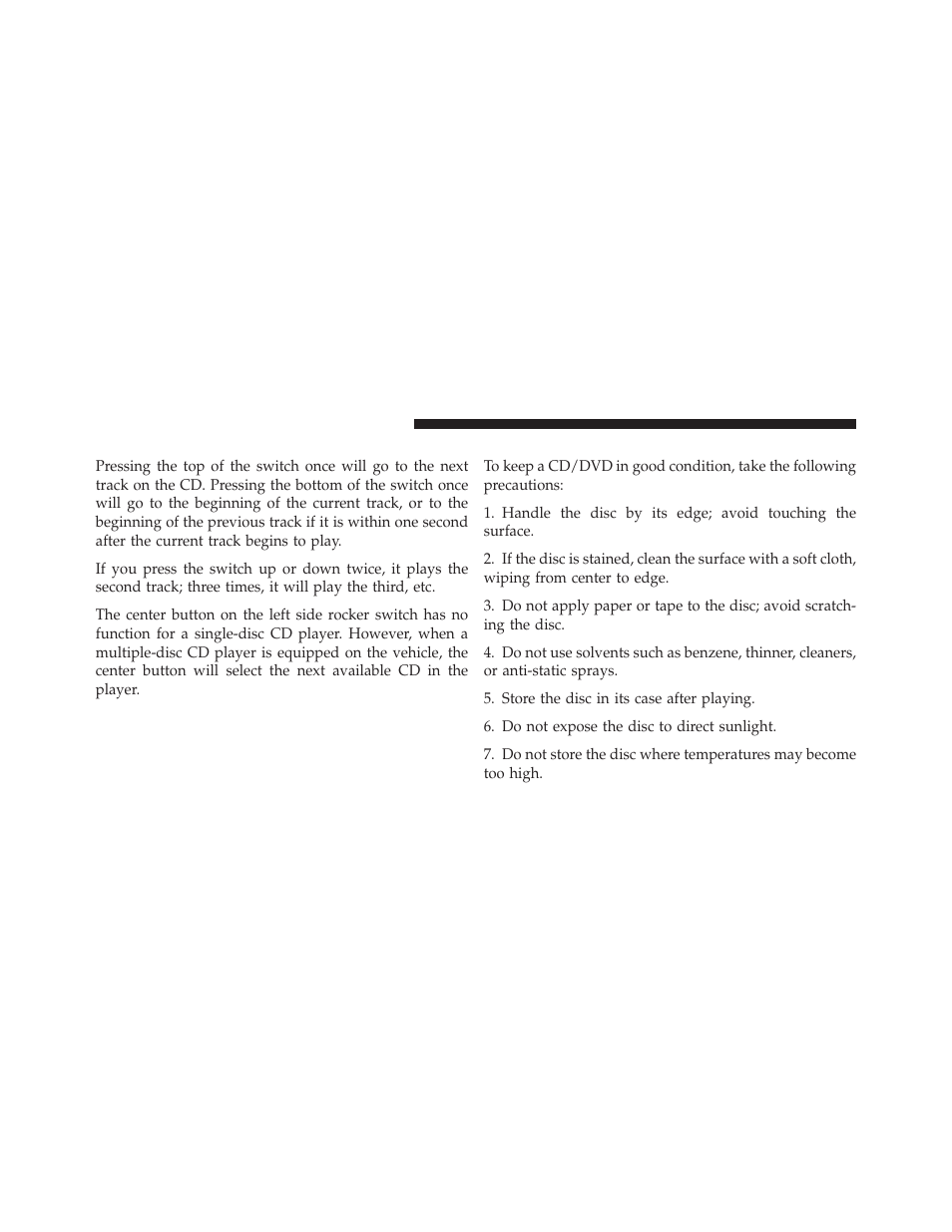 Cd player, Cd/dvd disc maintenance | Jeep 2012 Liberty User Manual | Page 302 / 558