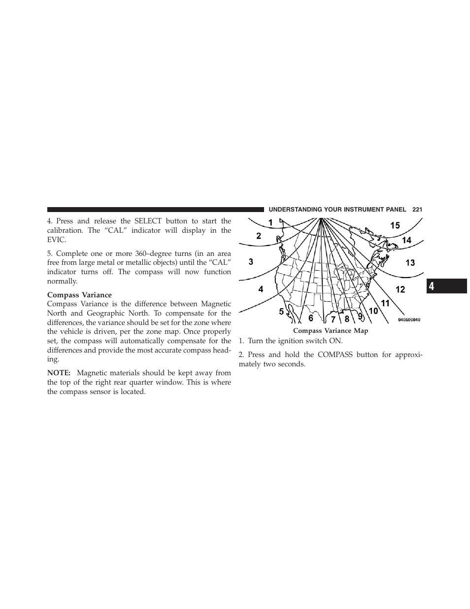 Jeep 2012 Compass User Manual | Page 223 / 497