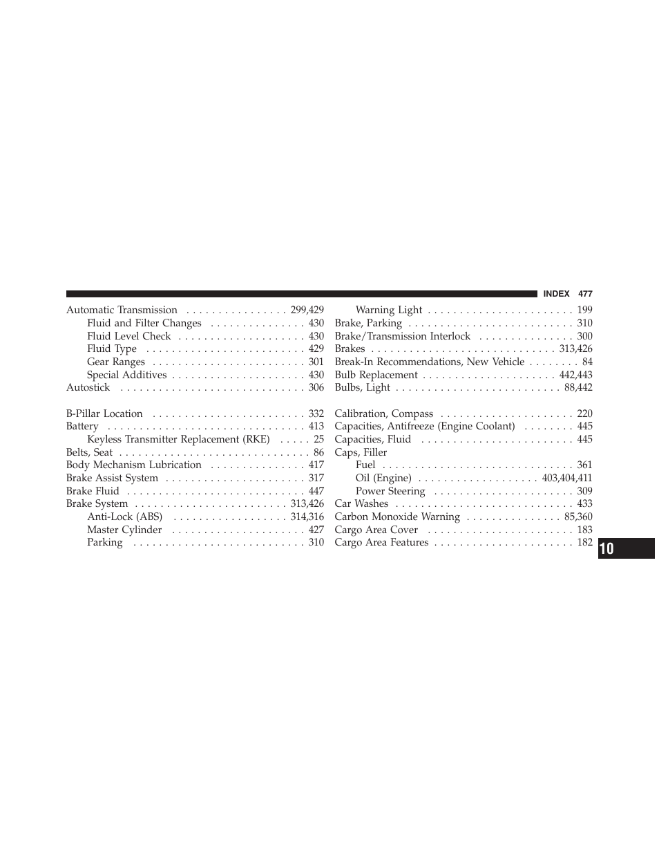 Jeep 2012 Compass User Manual | Page 479 / 497