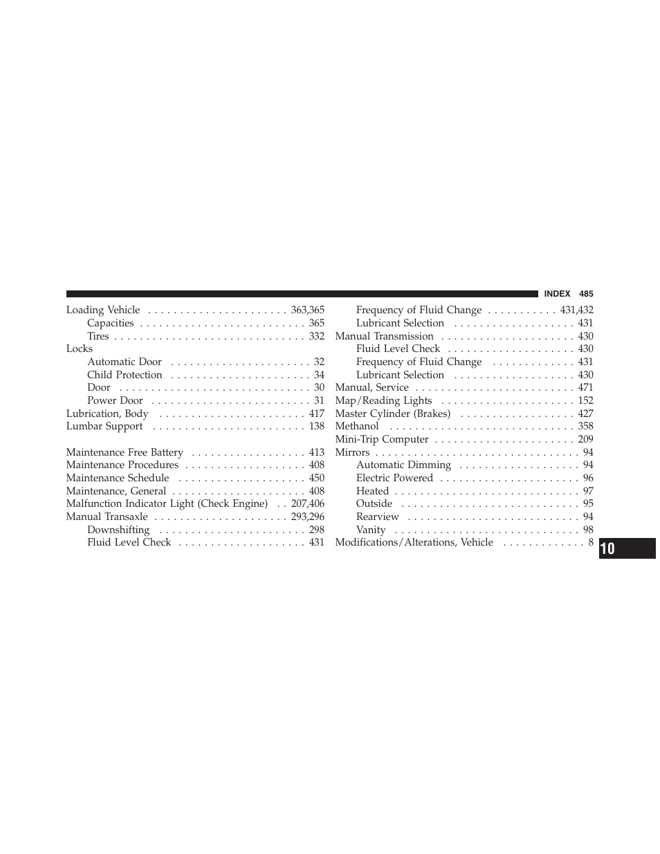 Jeep 2012 Compass User Manual | Page 487 / 497