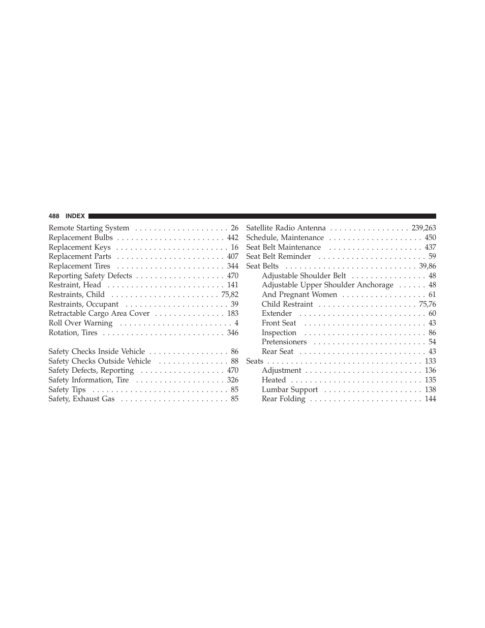 Jeep 2012 Compass User Manual | Page 490 / 497