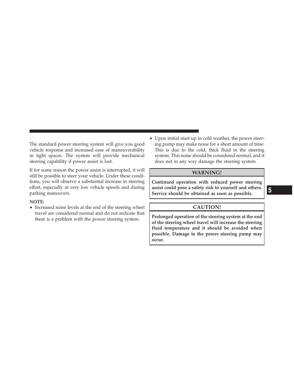 Power steering | Jeep 2011 Wrangler User Manual | Page 407 / 603
