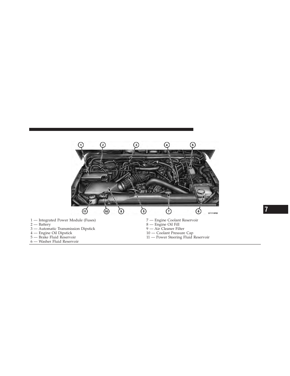 Engine compartment — 3.8l | Jeep 2011 Wrangler User Manual | Page 507 / 603