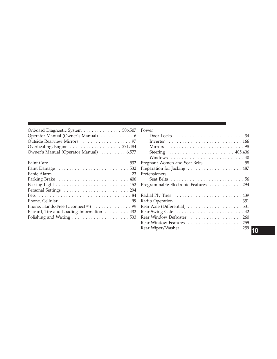 Jeep 2011 Wrangler User Manual | Page 595 / 603