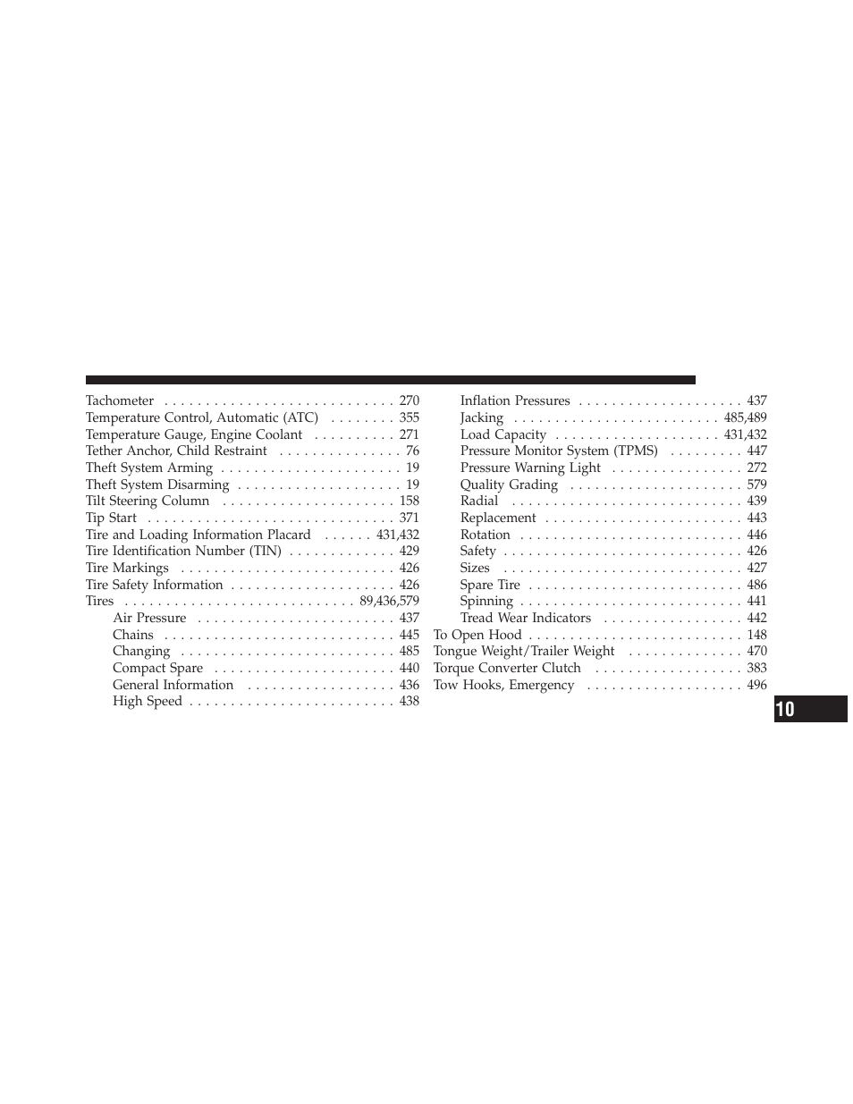 Jeep 2011 Wrangler User Manual | Page 599 / 603