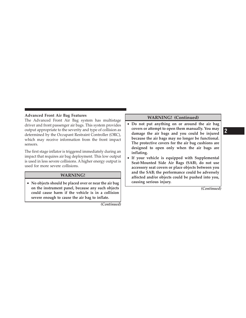 Jeep 2011 Wrangler User Manual | Page 63 / 603