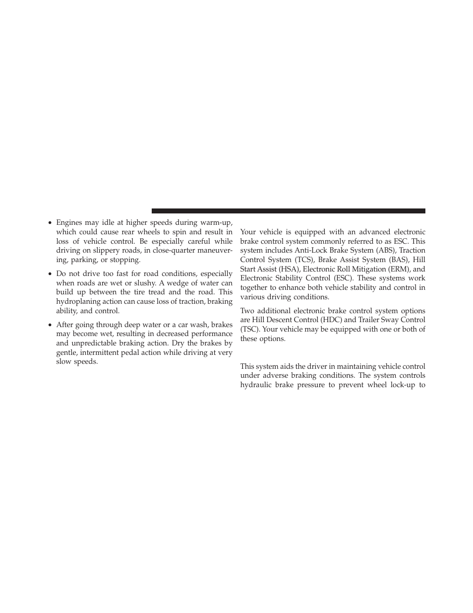 Electronic brake control system, Anti-lock brake system (abs) | Jeep 2011 Liberty User Manual | Page 346 / 542